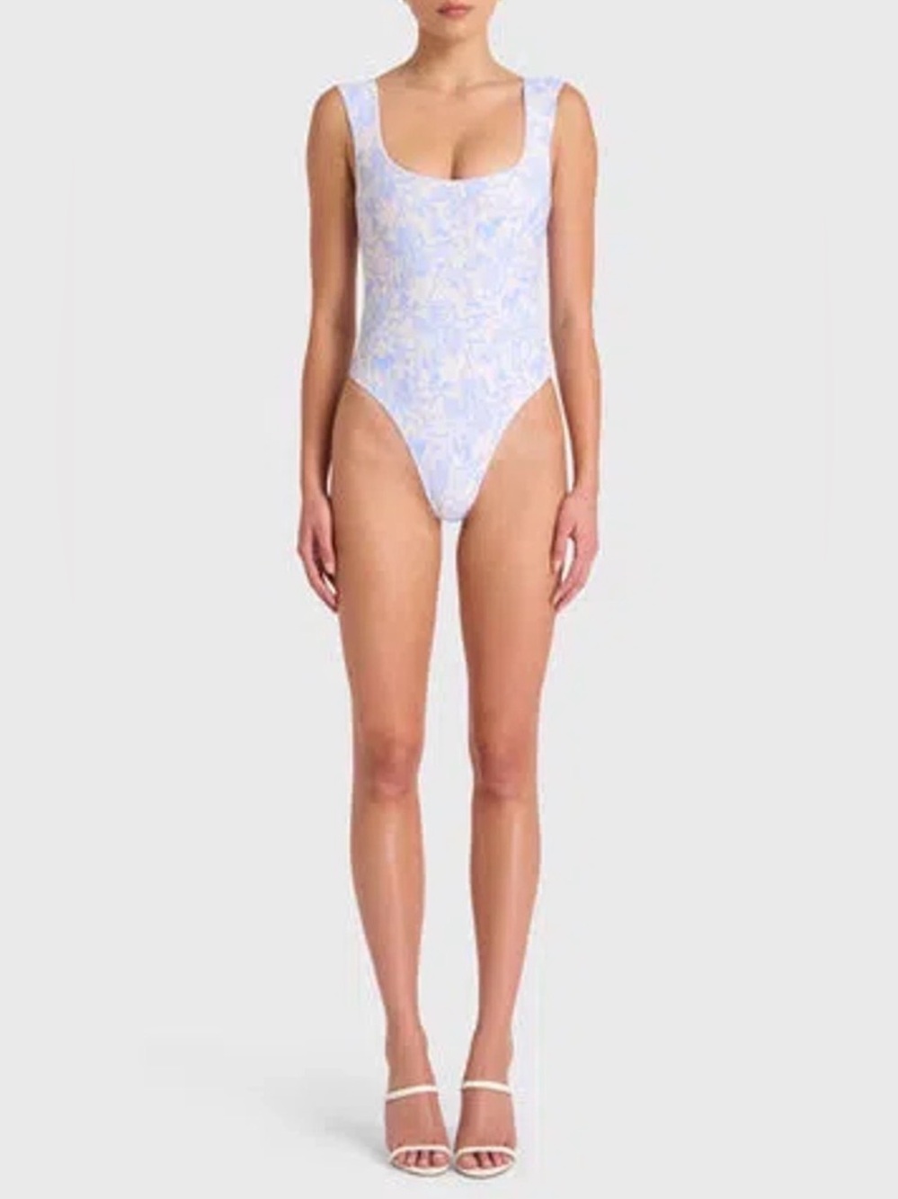 Amanda Uprichard Viola One Piece Swimsuit in Toile Brocade size Small